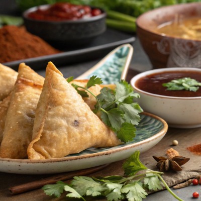Vegetable Samosa by Anderson Catering