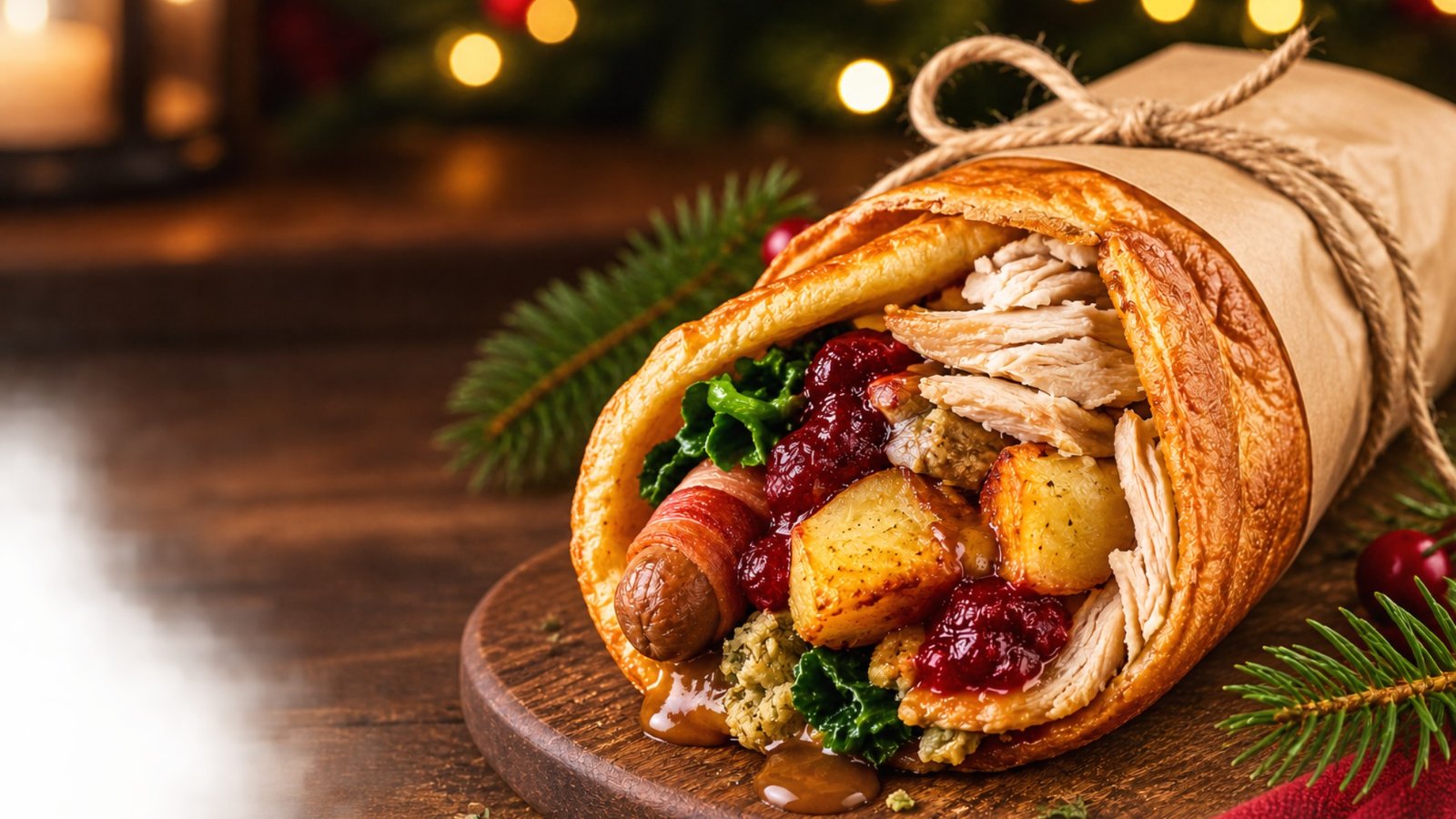 Yorkshire Pudding Christmas Wraps by Anderson Catering