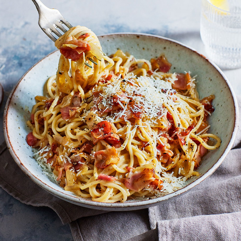 Spaghetti Carbonara by Anderson Catering